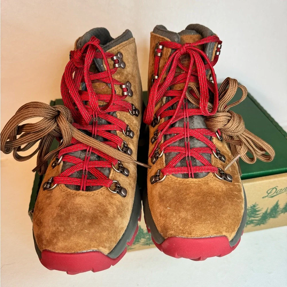 Danner Mountain 600 Hiking Boots brown/red hiking outdoor comfy lightweight